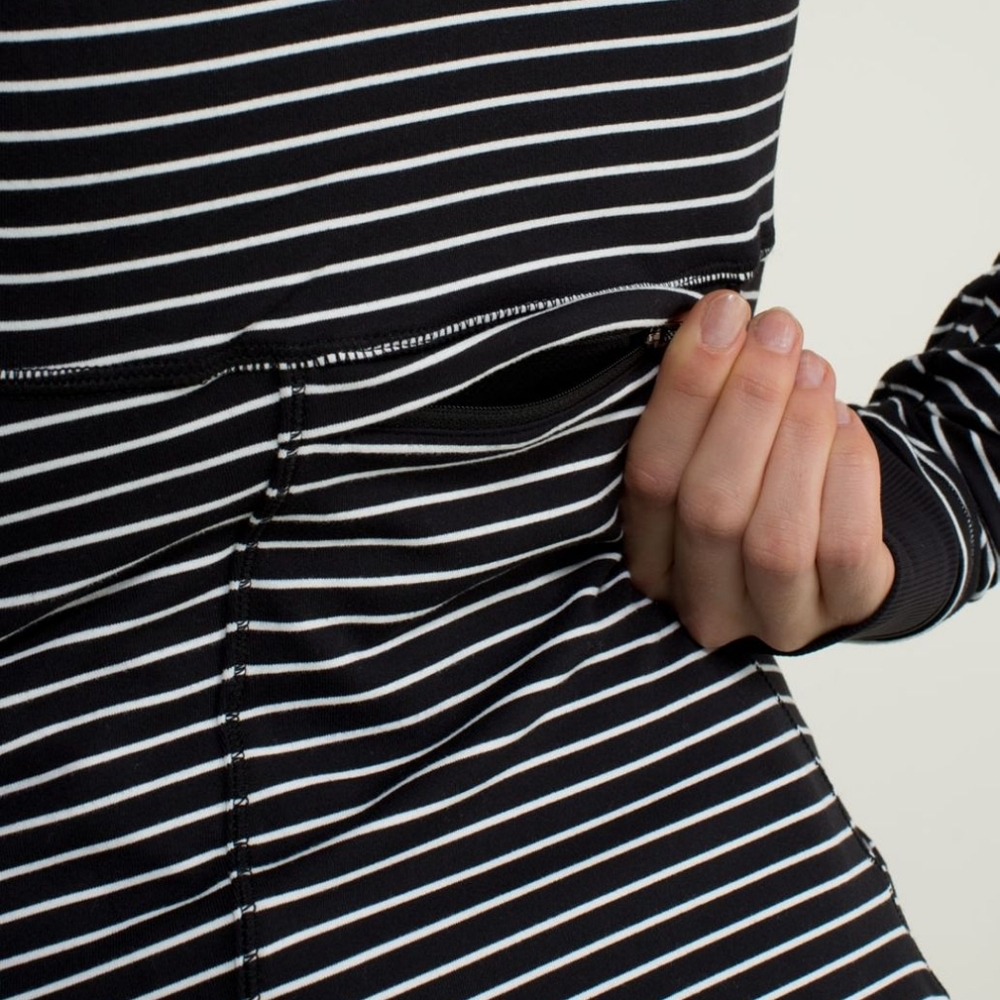 Lululemon Base Runner 1/2 Zip In Parallel Stripe … - image 4